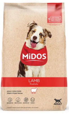 MİDOS Kuzu Etli ve Pirinçli Yetişkin Köpek 15 kg - MİDOS