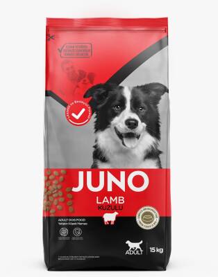 JUNO Kuzu Etli ve Pirinçli Yetişkin Köpek (Tüm Irklarİçin) 15 kg - JUNO