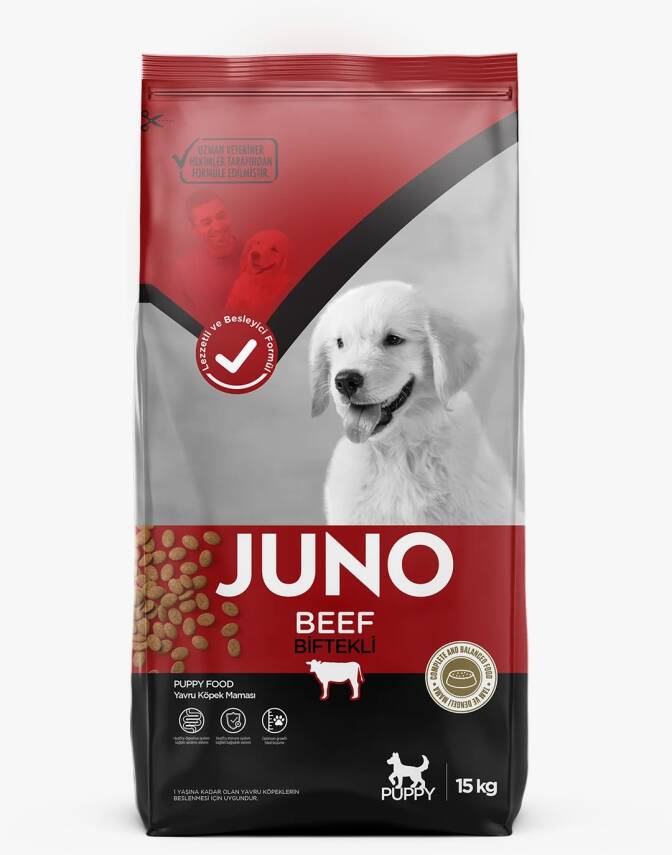 JUNO Sığır Etli Yavru Köpek (Tüm Irklar İçin) 15kg - 1