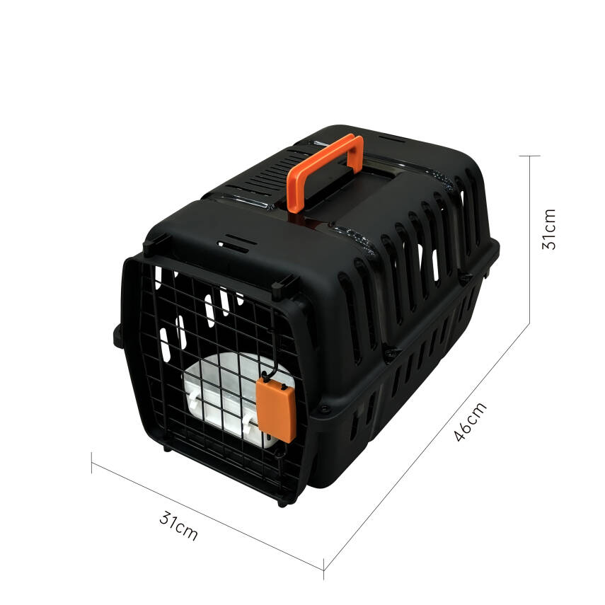 Metal Kapılı Plastik Kedi Taşıma Çantası LH-1 - 1