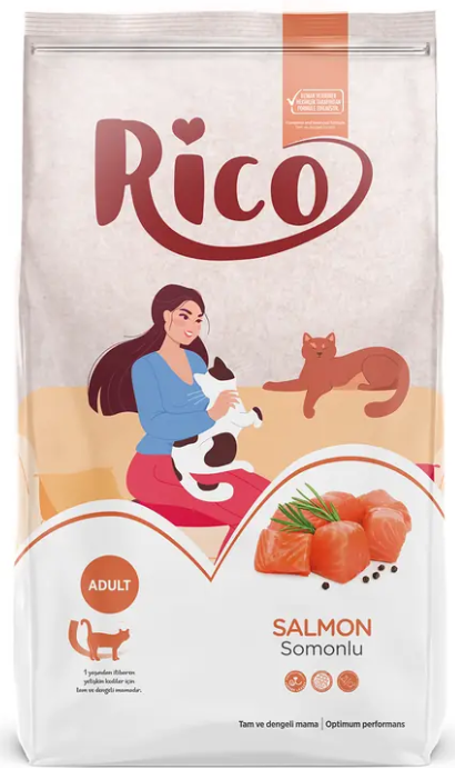 RICO Somonlu Yetişkin Kedi 15 Kg - 1