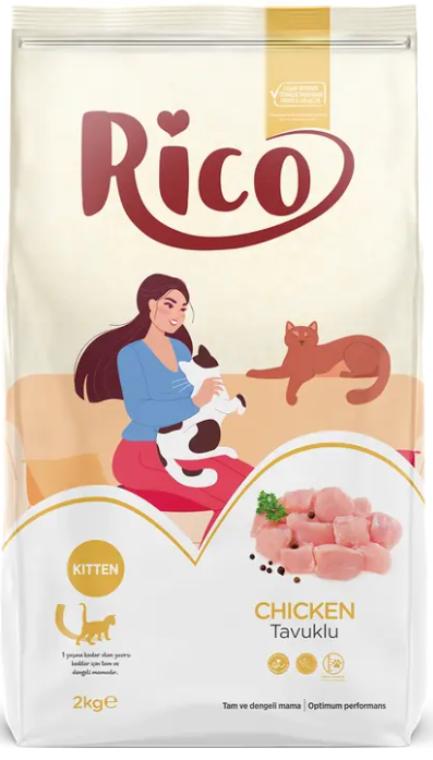RICO Tavuklu Yavru Kedi 2 kg - 1