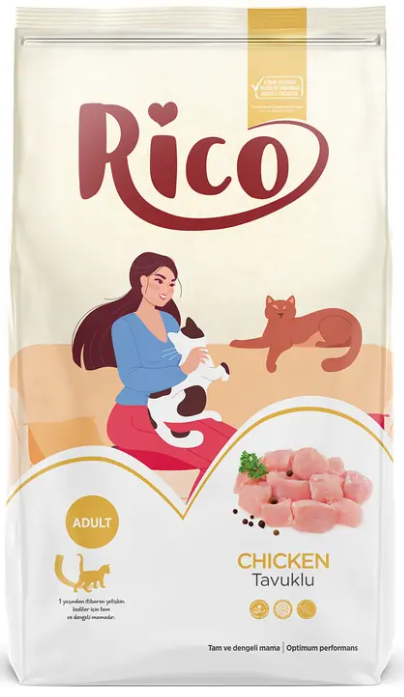 RICO Tavuklu Yetişkin Kedi 15 Kg - 1